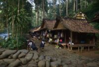 Wisatawan menikmati keindahan pemandangan pedesaan hijau sembari berinteraksi dengan warga lokal dalam kegiatan wisata ramah lingkungan di Indonesia.