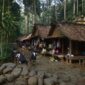 Wisatawan menikmati keindahan pemandangan pedesaan hijau sembari berinteraksi dengan warga lokal dalam kegiatan wisata ramah lingkungan di Indonesia.