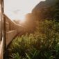 Pemandangan hijau persawahan dan perbukitan yang terlihat dari balik jendela kereta api menjadi daya tarik utama dari seni menikmati proses perjalanan menuju tempat tujuan.