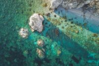 Pemandangan perairan jernih di Kepulauan Alor yang menjaga kelestarian terumbu karang dan mamalia laut melalui kearifan lokal masyarakat pesisir.