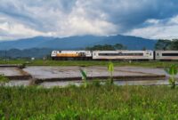 Perjalanan menggunakan kereta api menyuguhkan pemandangan alam pedesaan yang asri sekaligus menawarkan kenyamanan maksimal bagi para wisatawan sepanjang rute perjalanan.